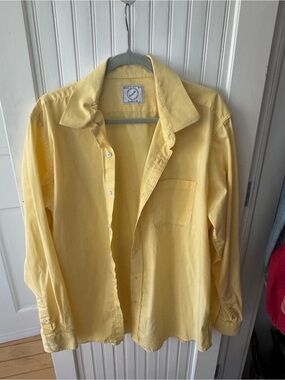 Yellow Bespoke Classic Fit Men's Casual Button-Up Shirt
